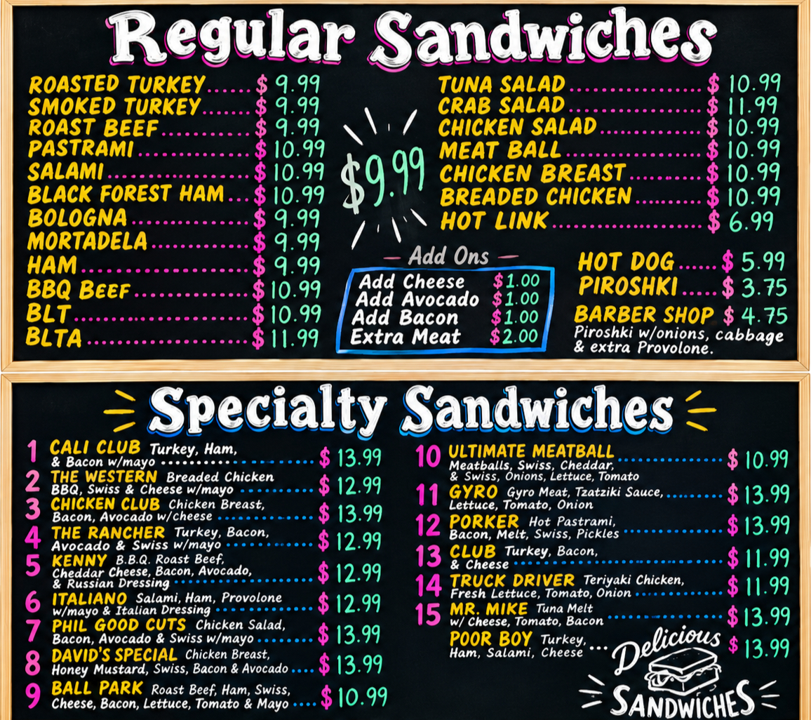 MK DELI's Fresh Sandwich Making